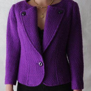 ESCADA PURPLE WOOL JACKET